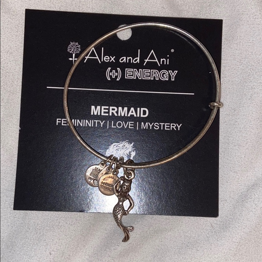 ALEX AND ANI silver mermaid bracelet